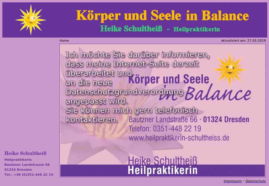 Heike Schultheiß Heilpraktikerin Craniosacrale Osteopathie