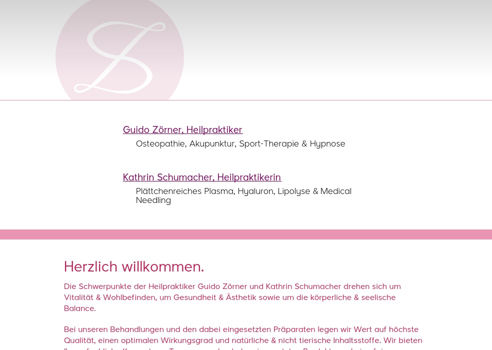 Praxis für Gesundheit & Ästhetik, Kathrin Schumacher, Heilpraktikerin