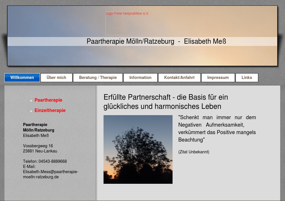 Meß Elisabeth Heilpraktikerin für Psychotherapie