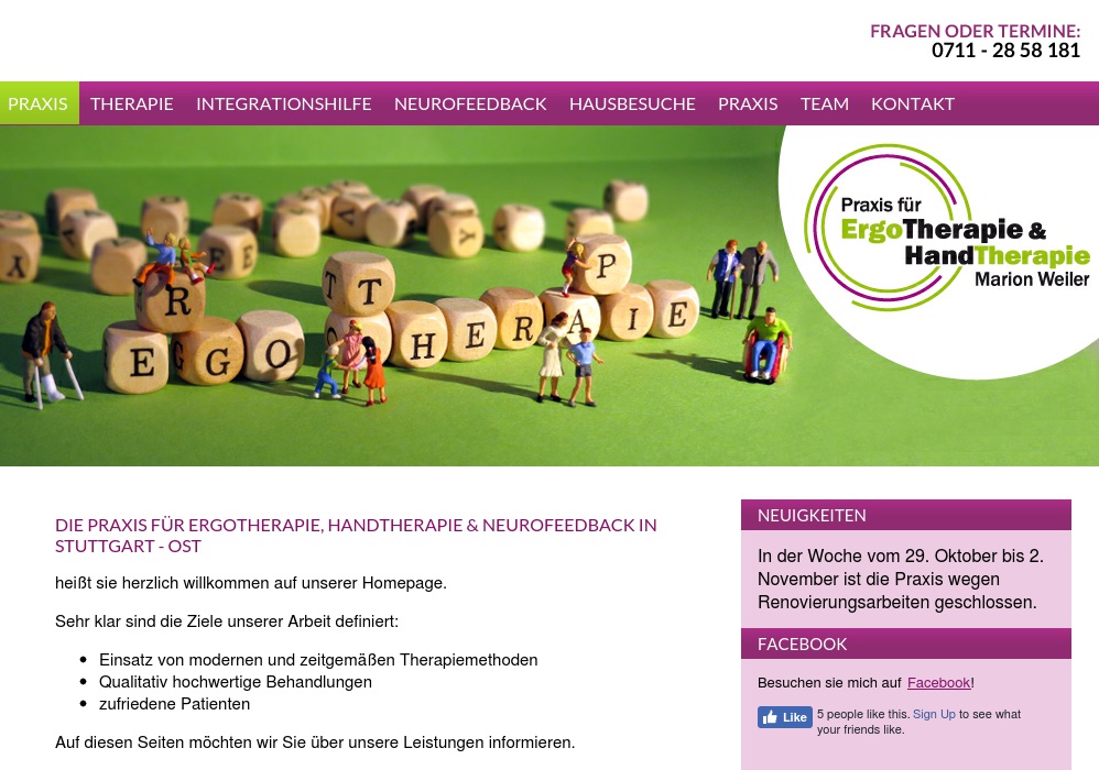 Praxis für Ergotherapie & Handtherapie Marion Mayer