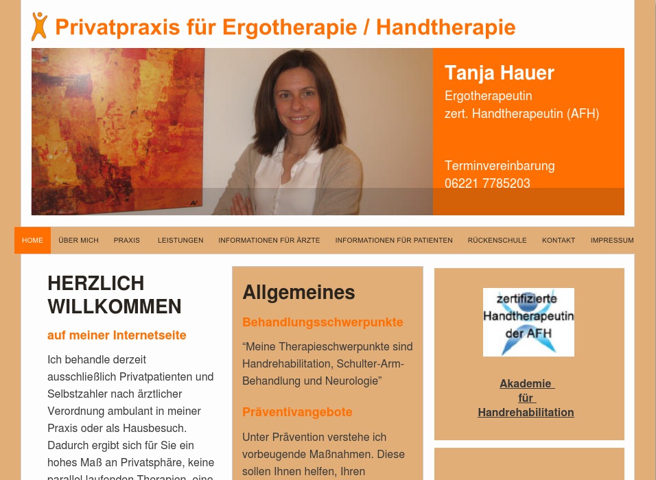 Privatpraxis f. Ergotherapie / Handtherapie Hauer