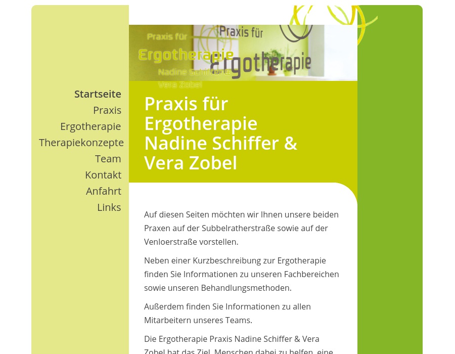 Ergotherapie Ehrenfeld Nadine Schiffer & Vera Zobel