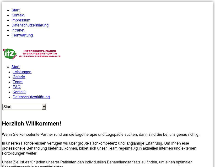 Interdiziplinäres Therapiezentrum im Gustav-Heinemann-Haus