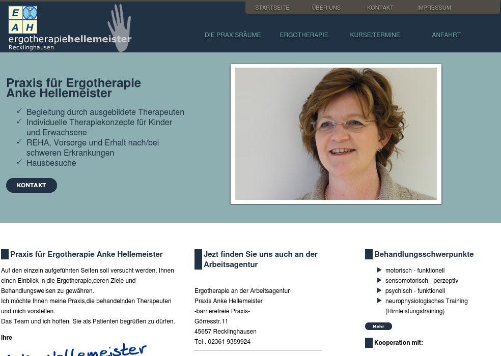 Ergotherapie an der Arbeitsagentur Anke Hellemeister