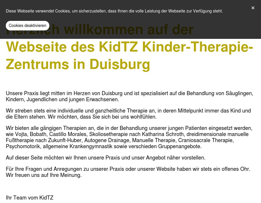 KidTZ Kinder-Therapie-Zentrum Krankengymnastik