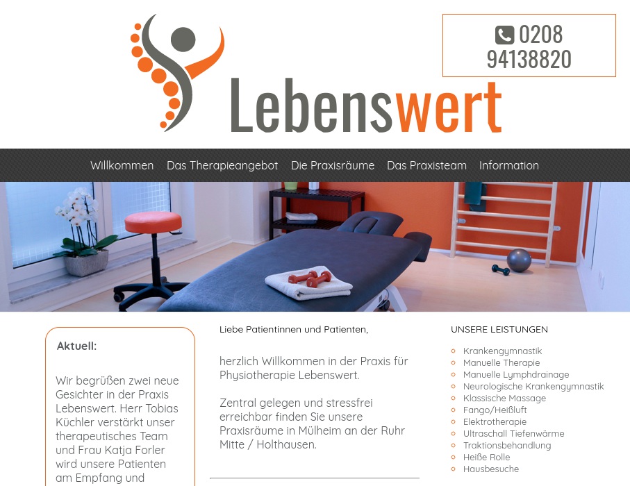 Lebenswert Praxis für Physiotherapie Lukas Niederschelp