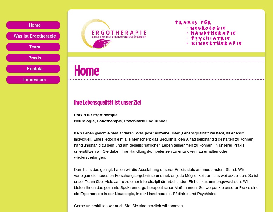 Ergotherapie B. Vollmer & R. Großhardt-Saydam