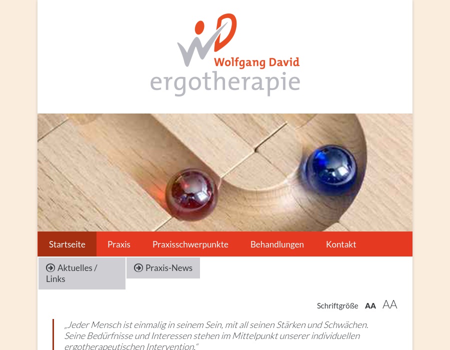 Ergotherapiepraxis Wolfgang David Rehabilitation und Entwicklungsförderung