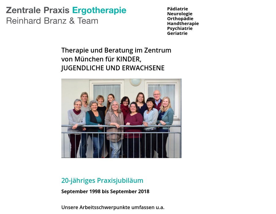 Zentrale Praxis Ergotherapie u. Rehabilitation Reinhard Branz