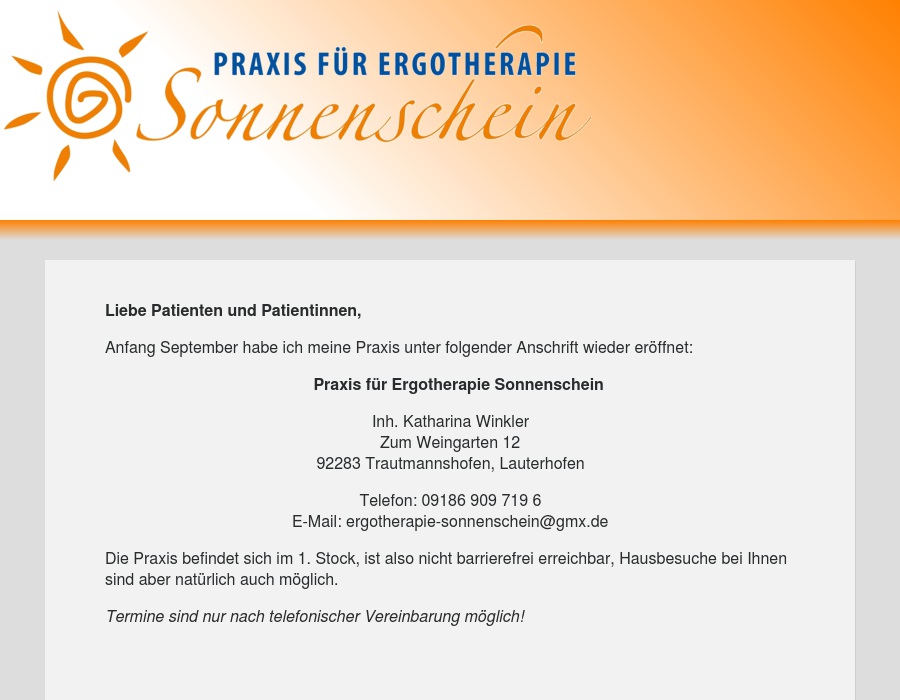 Praxis für Ergotherapie Winkler Katharina