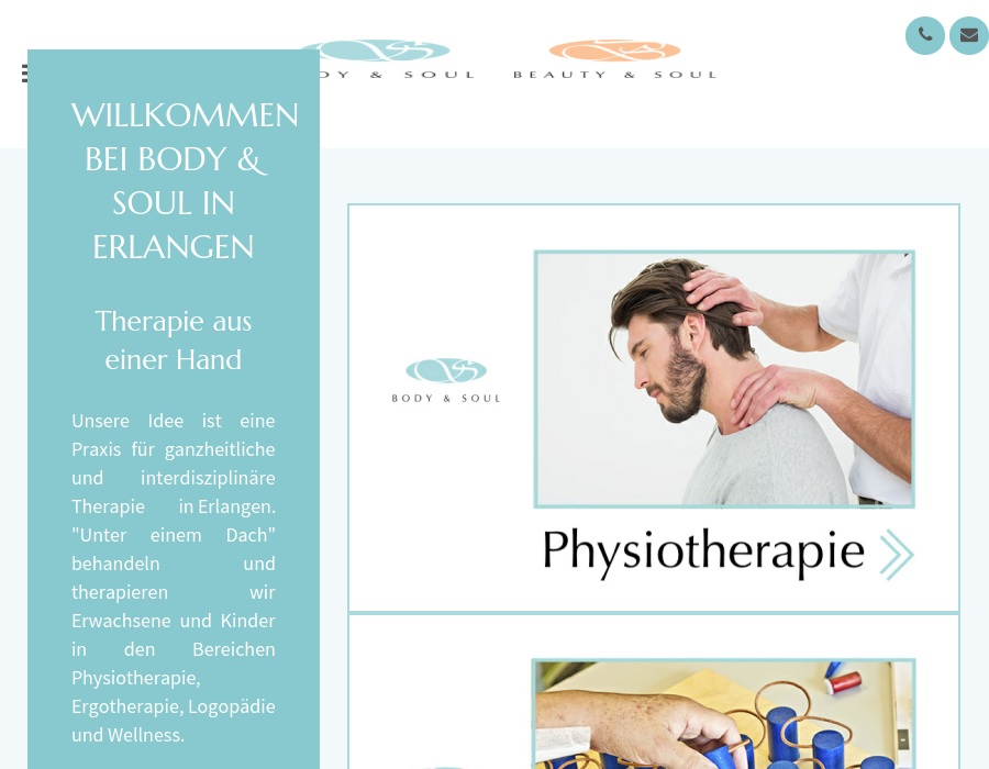 Body & Soul Krankengymnastik Physiotherapie Massage Ergotherapie Logopädie