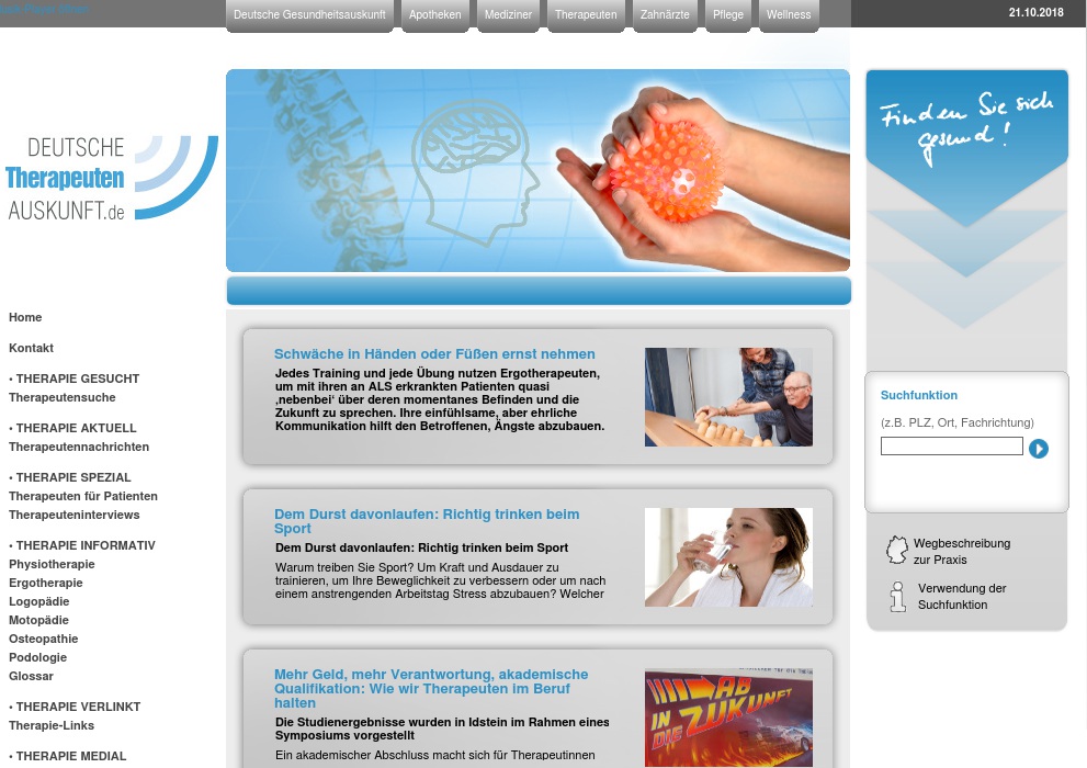 Ergotherapie C. Bauer, Physiotherapie R. Felber, Therapiezentrum Meyer