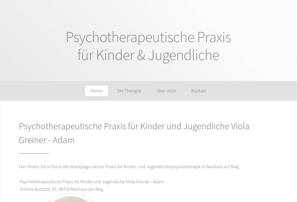 Psychotherapeutische Praxis für Kinder und Jugendliche Viola Greiner-Adam