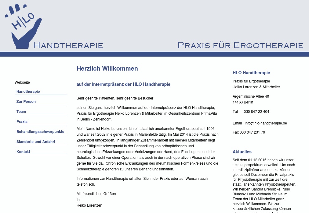 HLO Handtherapie H. Lorenzen & Mitarbeiter