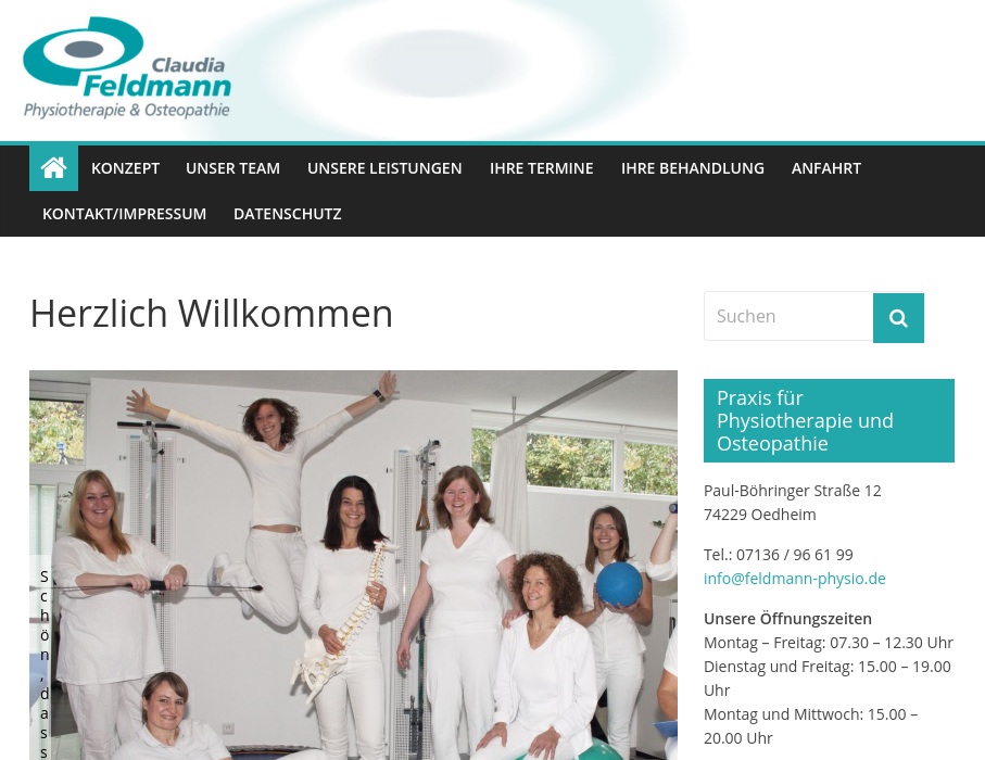 Feldmann Claudia - Praxis für Physiotherapie und Osteopathie