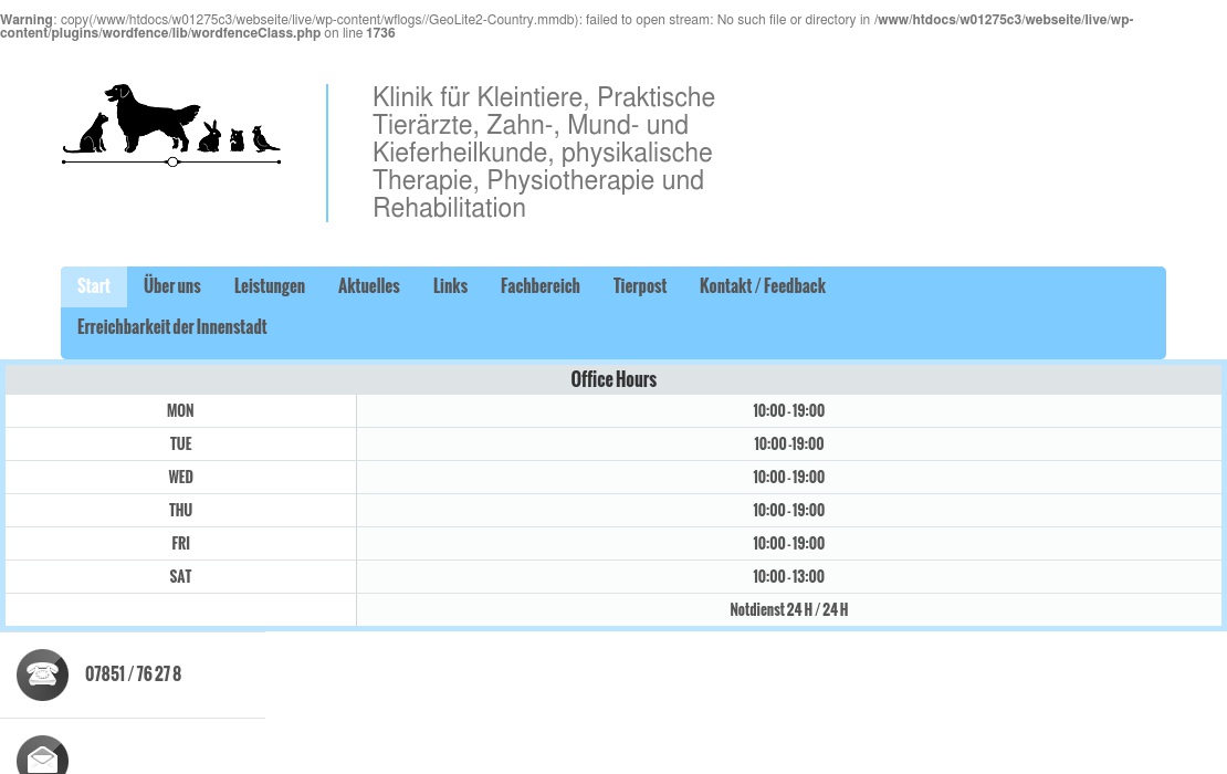 TierärzlicheKlinik Hanauerland Dres. Barbara u. Ulrich Möhnle