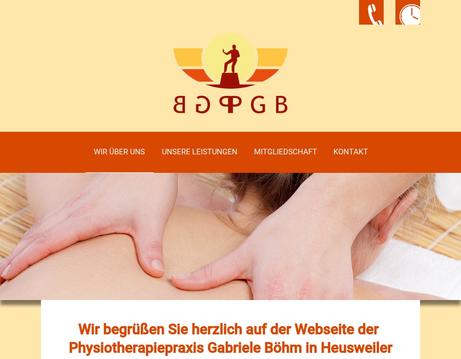 GABRIELE BÖHM, Praxis für Krankengymnastik / Physiotherapie