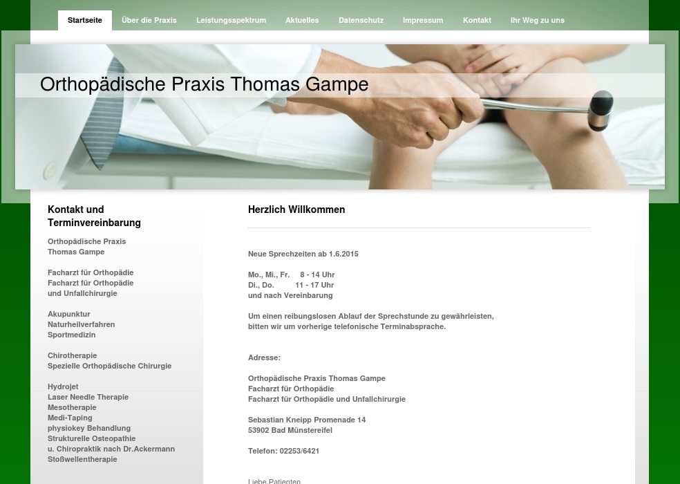 Gampe Thomas Orthopädische Praxis