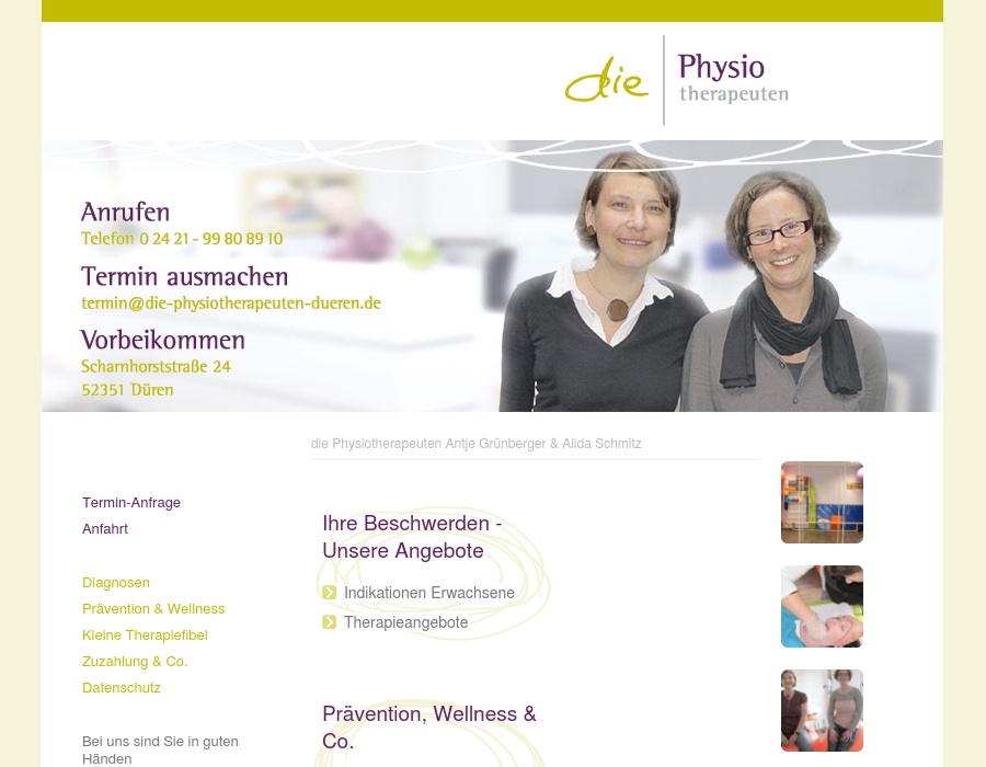 die Physiotherapeuten GbR Antje Grünberger & Alida Schmitz