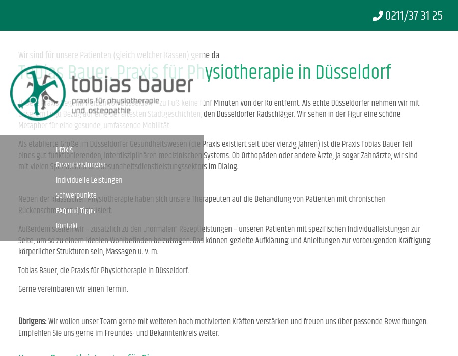 Physiotherapie Gabriele Kiesling Inhaber Tobias Bauer