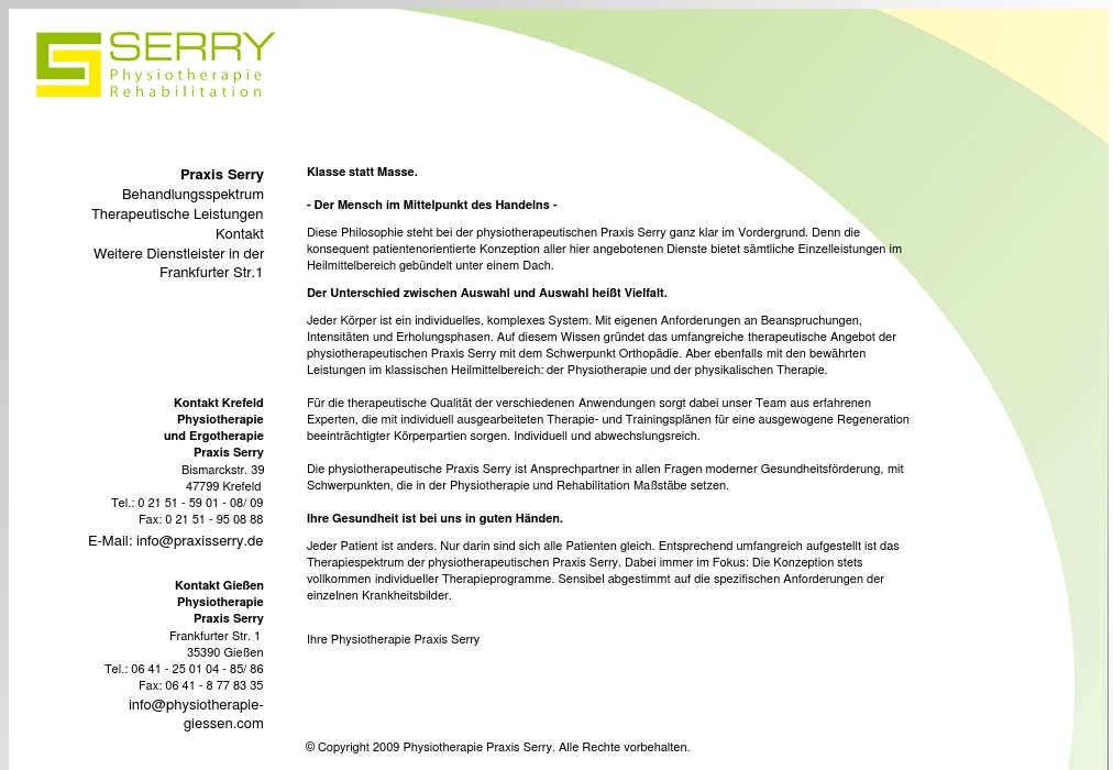 Physiotherapiepraxis Serry