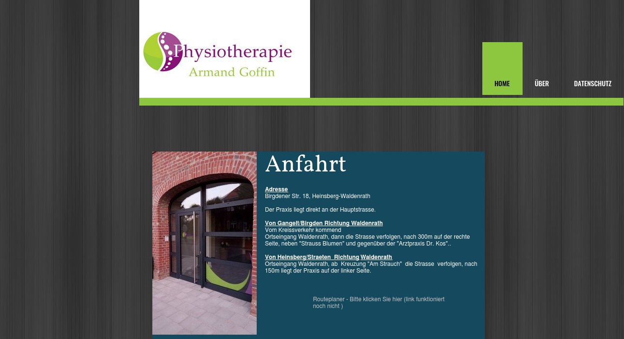 Armand Goffin Praxis für Krankengymnastik