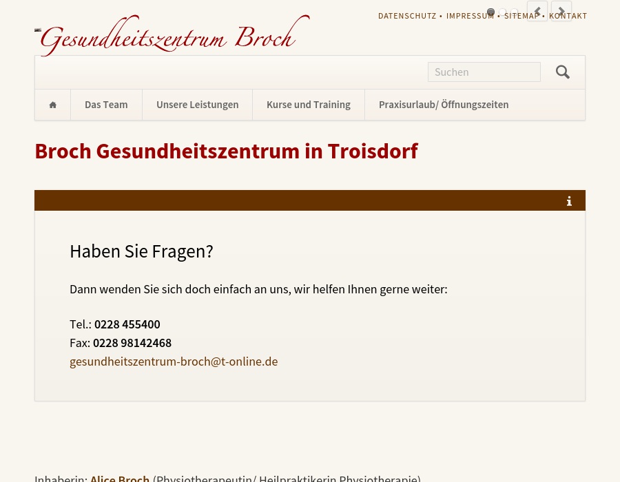 Broch Physiotherapie