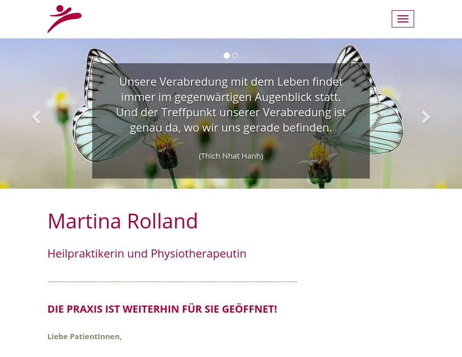 Physiotherapie und Heilpraktikerin Martina Rolland