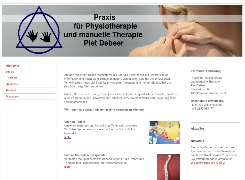 Physiotherapie Debeer Piet