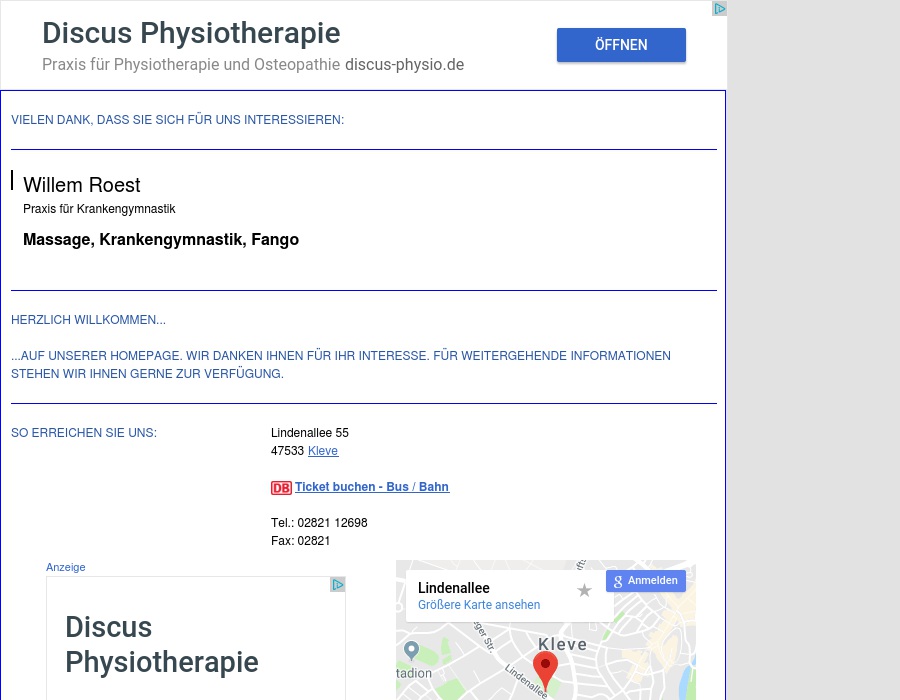 Roest Willem Praxis für Physiotherapie