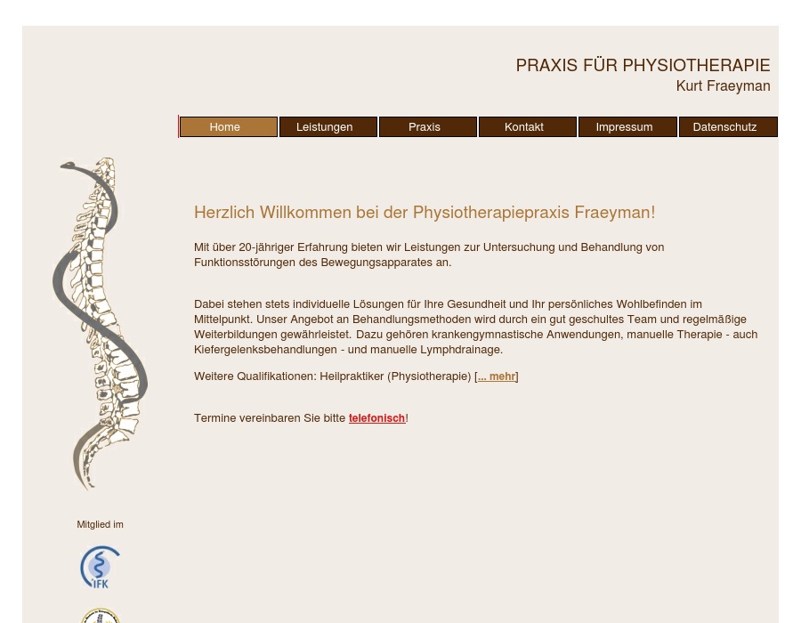 Fraeyman Kurt Physiotherapie