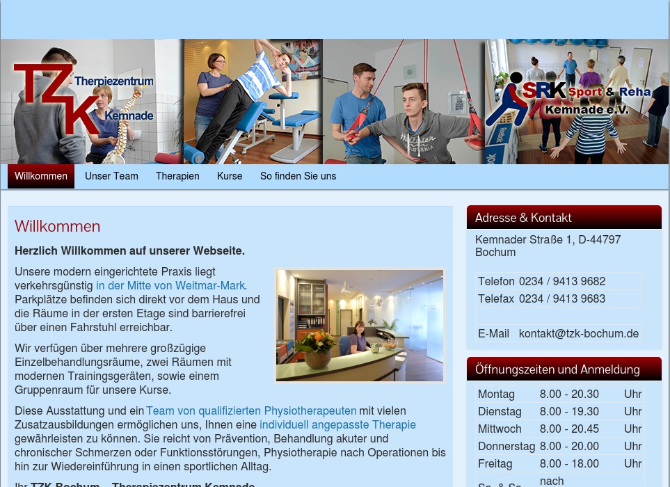 TZK - Therapiecentrum Kemnade Noll-Budde Physiotherapiepraxis