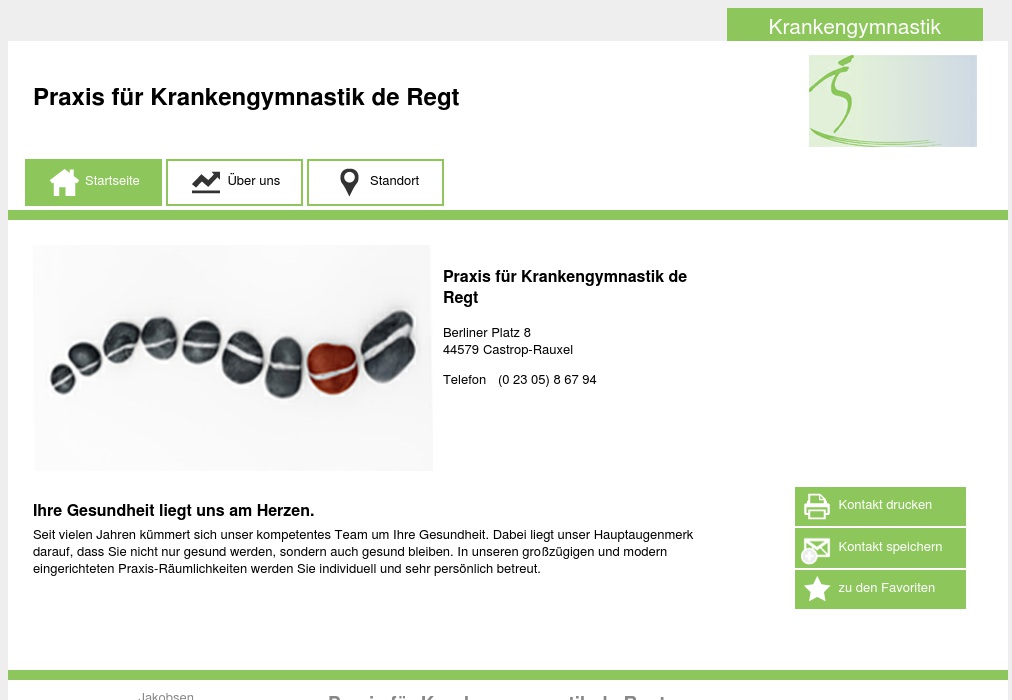 Praxis für Krankengymnastik Arjen de Regt