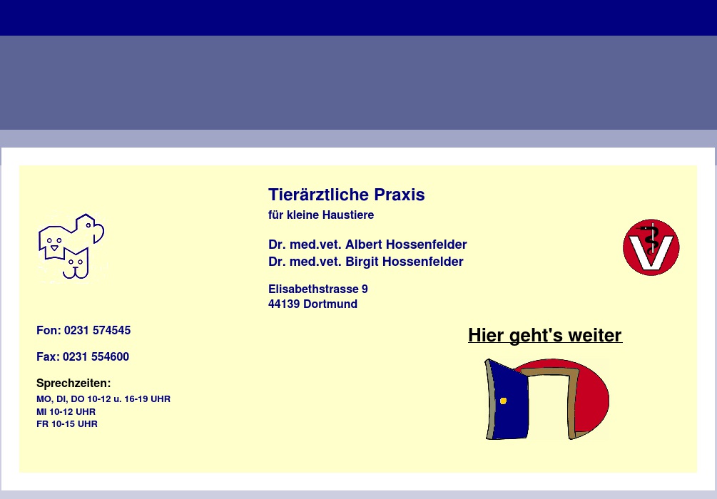 Hossenfelder Albert u. Birgit Dres. Tierärzte