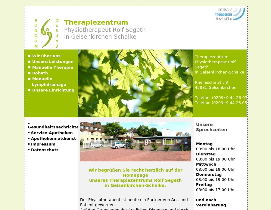 Segeth Rolf Physiotherapie Krankengymnastik