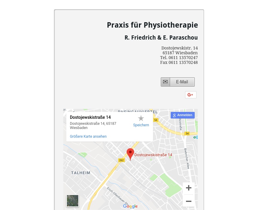 R. Friedrich & E. Paraschou Praxis für Physiotherapie