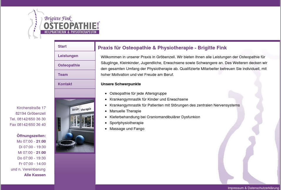 Physiotherapie-Praxis Brigitte, Fink