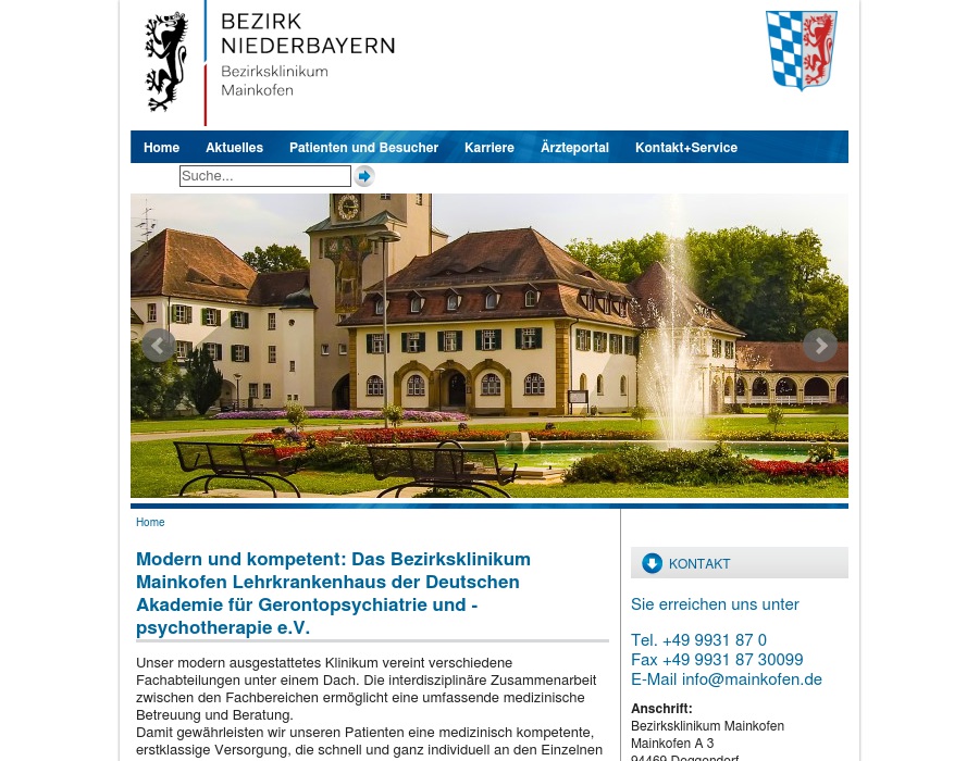 Praxis für Physiotherapie Bezirksklinikum Mainkofen