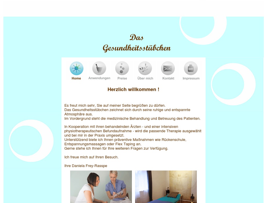 Das Gesundheitsstübchen Privatpraxis für Physiotherapie Daniela Frey