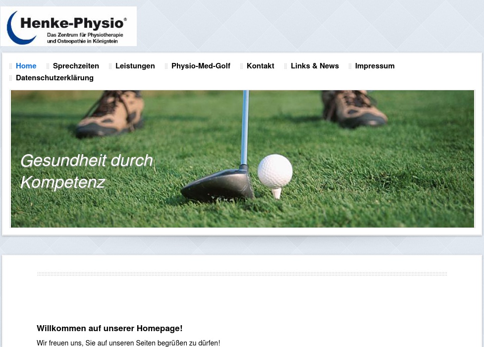 Henke-Physio - Das Zentrum für Physiotherapie und Osteopathie in Königstein