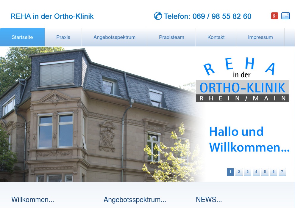 Reha in der Ortho-Klinik GbR Physiotherapie