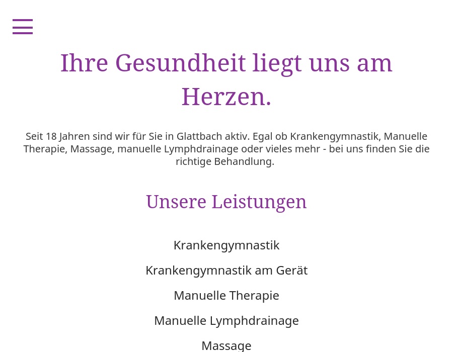 Hornung Joachim Praxis für Physiotherapie