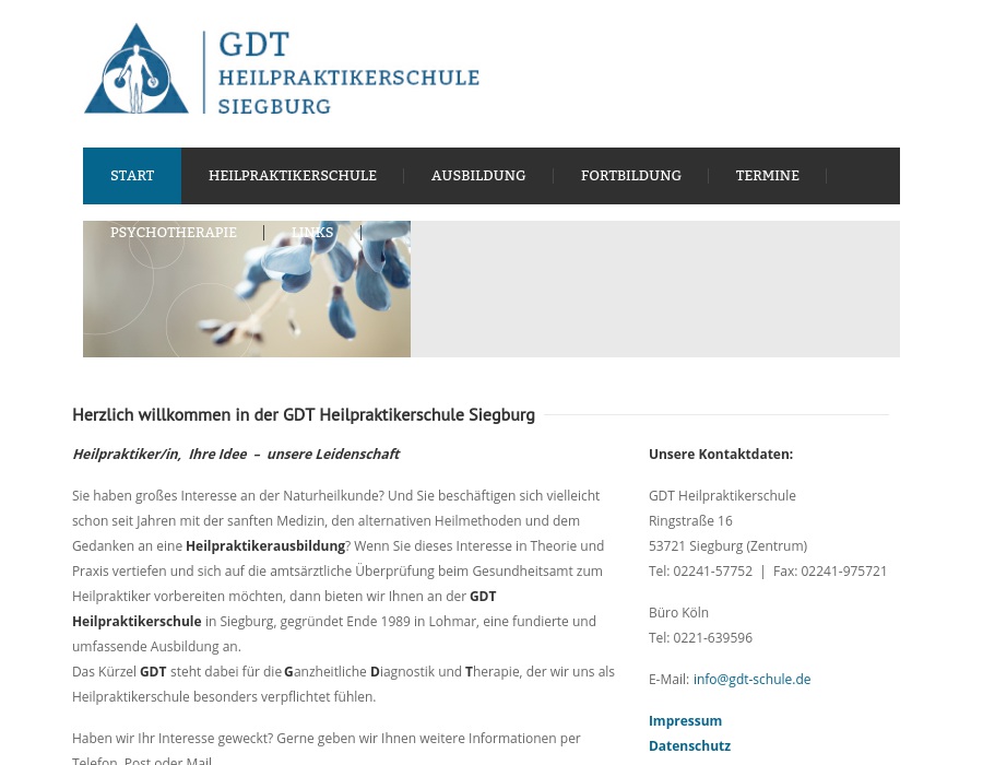 GDT Heilpraktikerschule W.Scharwächter