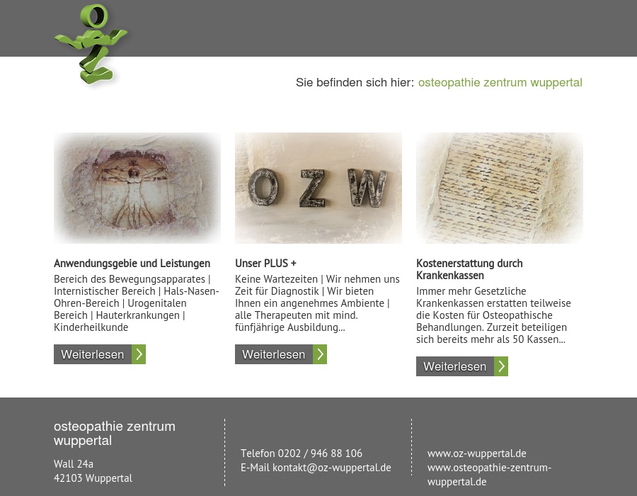 Osteopathie Zentrum Wuppertal