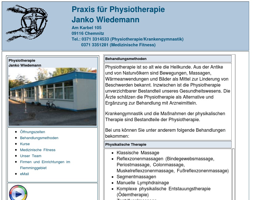 Wiedemann Janko Praxis für Physiotherapie
