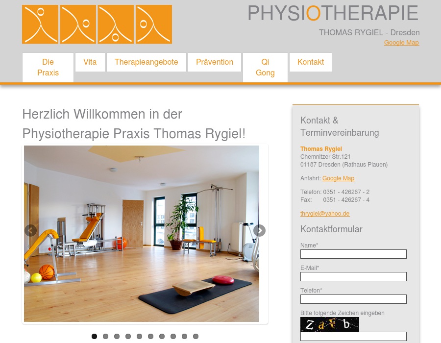 am Rathaus Plauen Rygiel Thomas Physiotherapie