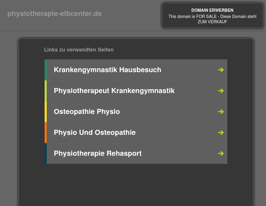 Physiotherapie im Elbcenter Doris Ebert
