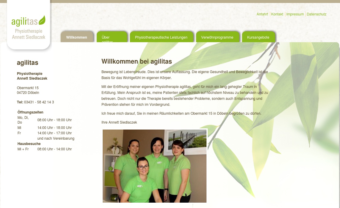 agilitas Physiotherapie Annett Siedlaczek
