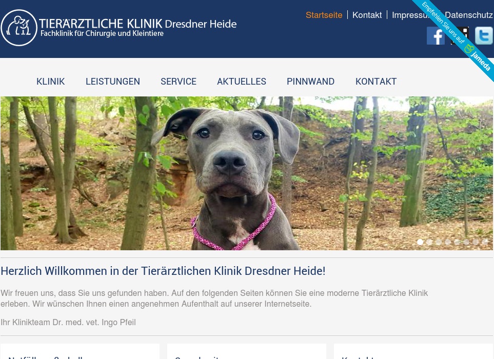 Tierärztliche Klinik Dresdner Heide Dr.med.vet. Ingo Pfeil