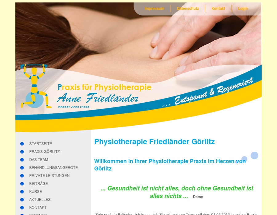Physiotherapiepraxis Friedländer Anne